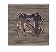  North Carolina Logo Woodgrain Magnet