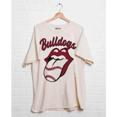 Mississippi State Rolling Stones Baseball Lick Tee