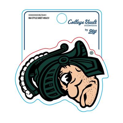 Michigan State Vault Sparty Head Decal