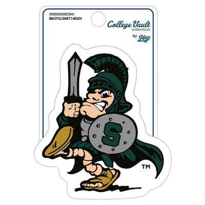 Michigan State Vault Walking Sparty Decal