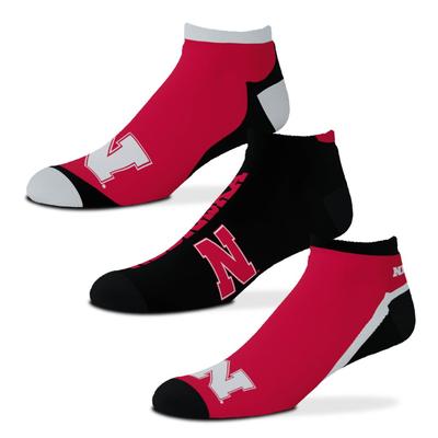 Nebraska Flash 3 Pack Socks