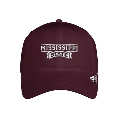 Mississippi State Adidas Slouch Logo Adjustable Hat