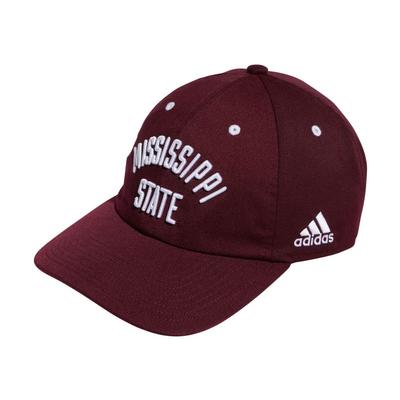 Mississippi State Adidas Strategy Slouch Adjustable Hat