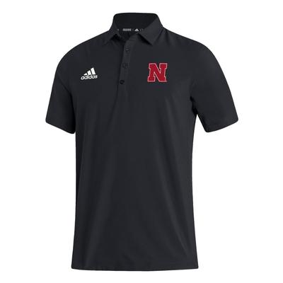 Nebraska Adidas Stadium Coaches Polo