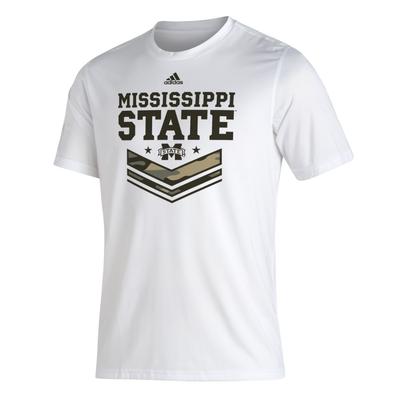 Mississippi State Adidas Salute to Service Short Sleeve Tee