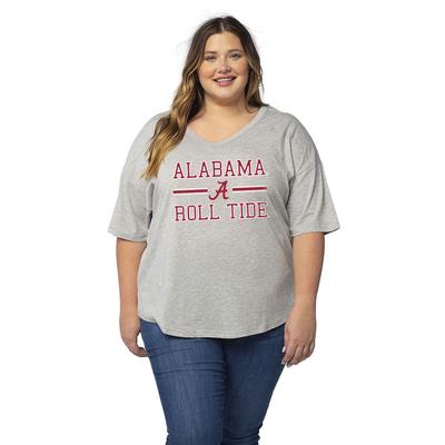 Alabama University Girl PLUS Happy Stadium Stack Tee