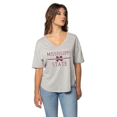 Mississippi State University Girl Happy Stadium Stack Tee