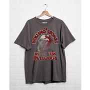  Mississippi State Livy Lu Women's The Rolling Stones Rock Em ' Bulldogs Thrifted Tee