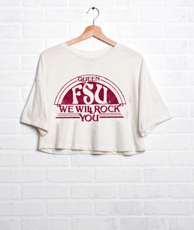  Florida State Livy Lu Women's Queen We Will Rock You Cropped Tee