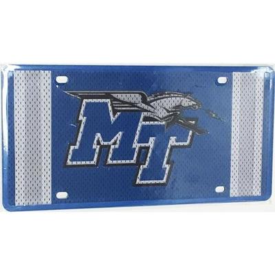 MTSU License Plate Jersey Logo