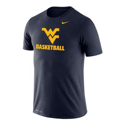 West Virginia Nike Drifit Legend Basketball Short Sleeve Tee
