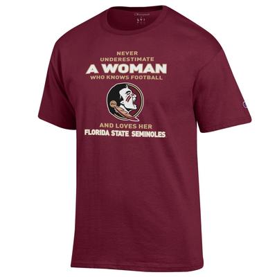 Florida State Champion Women's Knows and Loves Football Tee