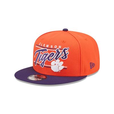 Clemson New Era 950 Team Script Flat Brim Hat