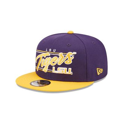 LSU New Era 950 Team Script Flat Brim Hat