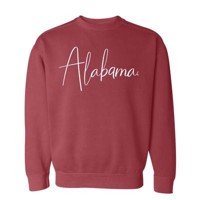 Alabama Summit Large Script Comfort Colors Crew