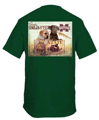 Mississippi State Ducks Unlimited Comfort Colors Puppies Tee