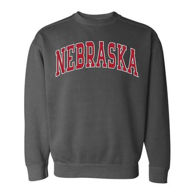 Nebraska Summit Big Arch Outline Comfort Colors Crew