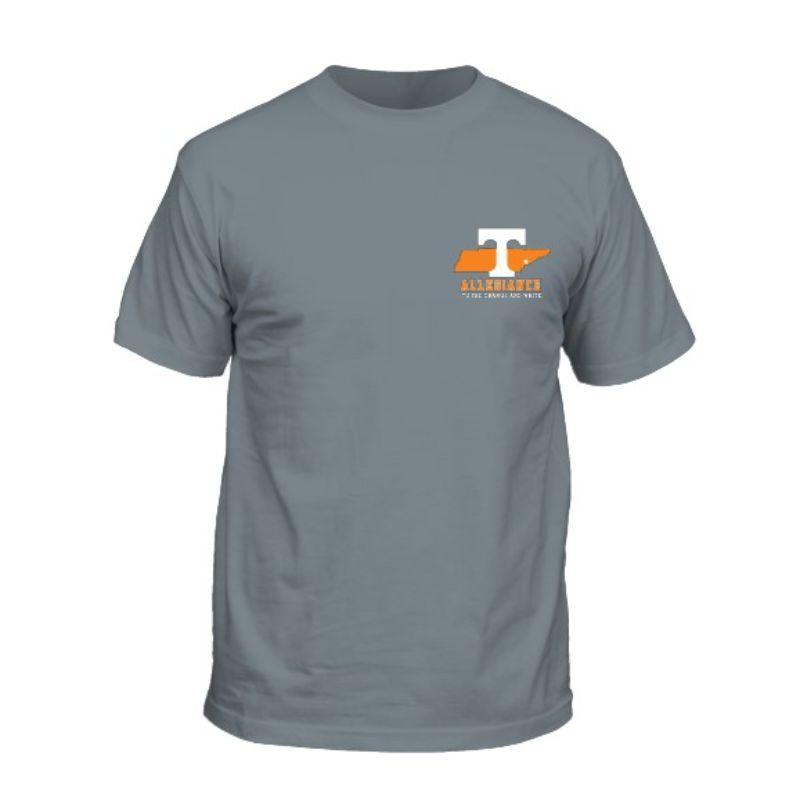 Vols | Tennessee Flag Waving Short Sleeve Comfort Colors Tee | Alumni Hall