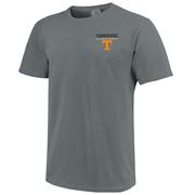 Tennessee Campus Script Badge Comfort Colors Tee