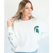 Michigan State Gameday Social Sleeve Brees Crew
