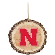 Nebraska Birch Circle Ornament
