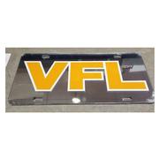 Tennessee License Plate Silver With Orange VFL Logo